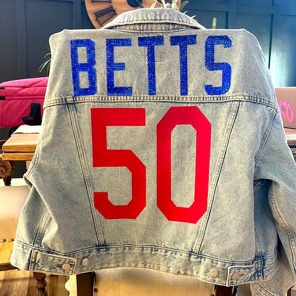 Mookie Betts Custom Denim Jacket